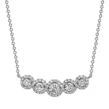 Luxury women diamond style necklace pendant Lab-Created