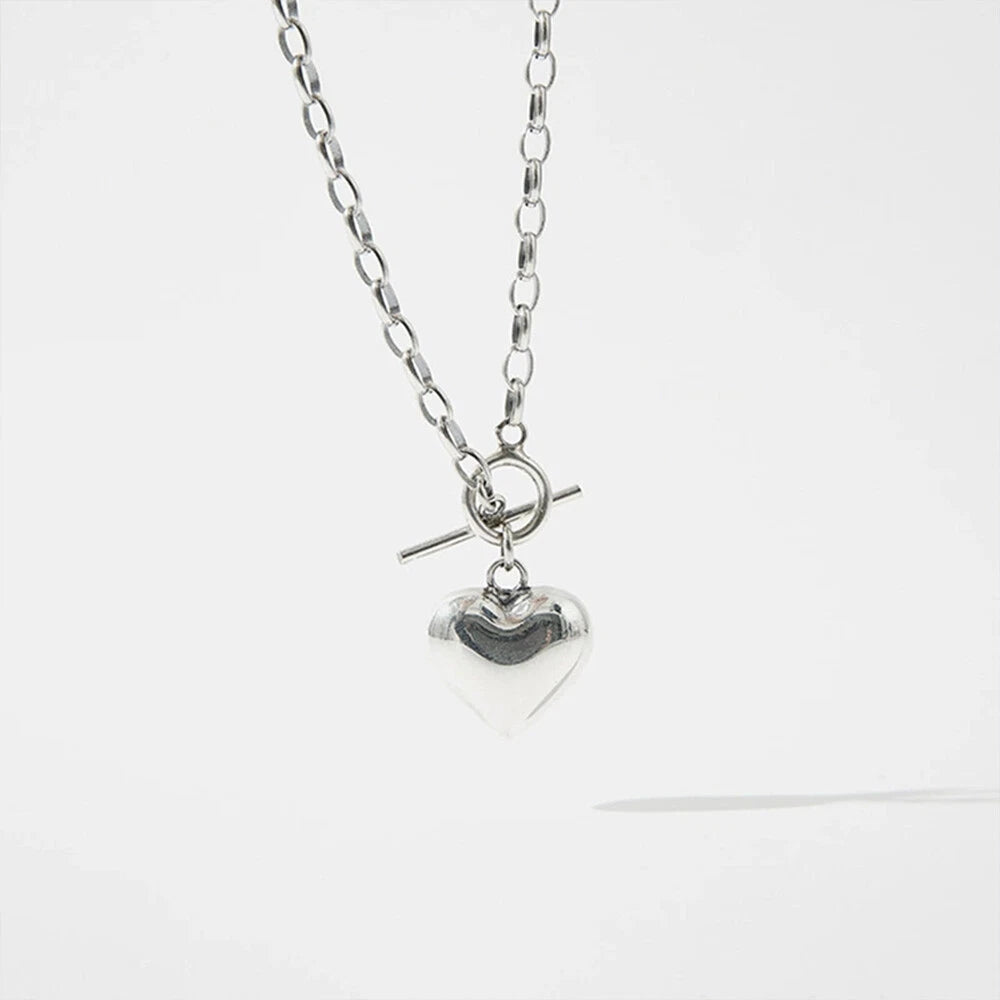 Charm Heart Women 925 Sterling Silver Bracelet